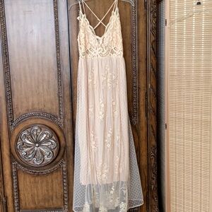 Magnolia Cream Lace Dress with slip.  Price drop summer sale